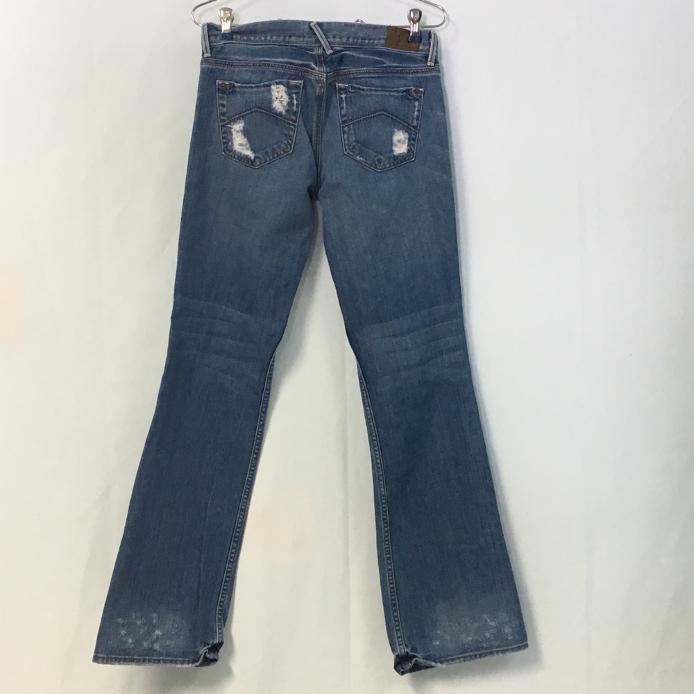 Armani Exchange Destroyed Bootcut Jeans - Picture 3 of 4